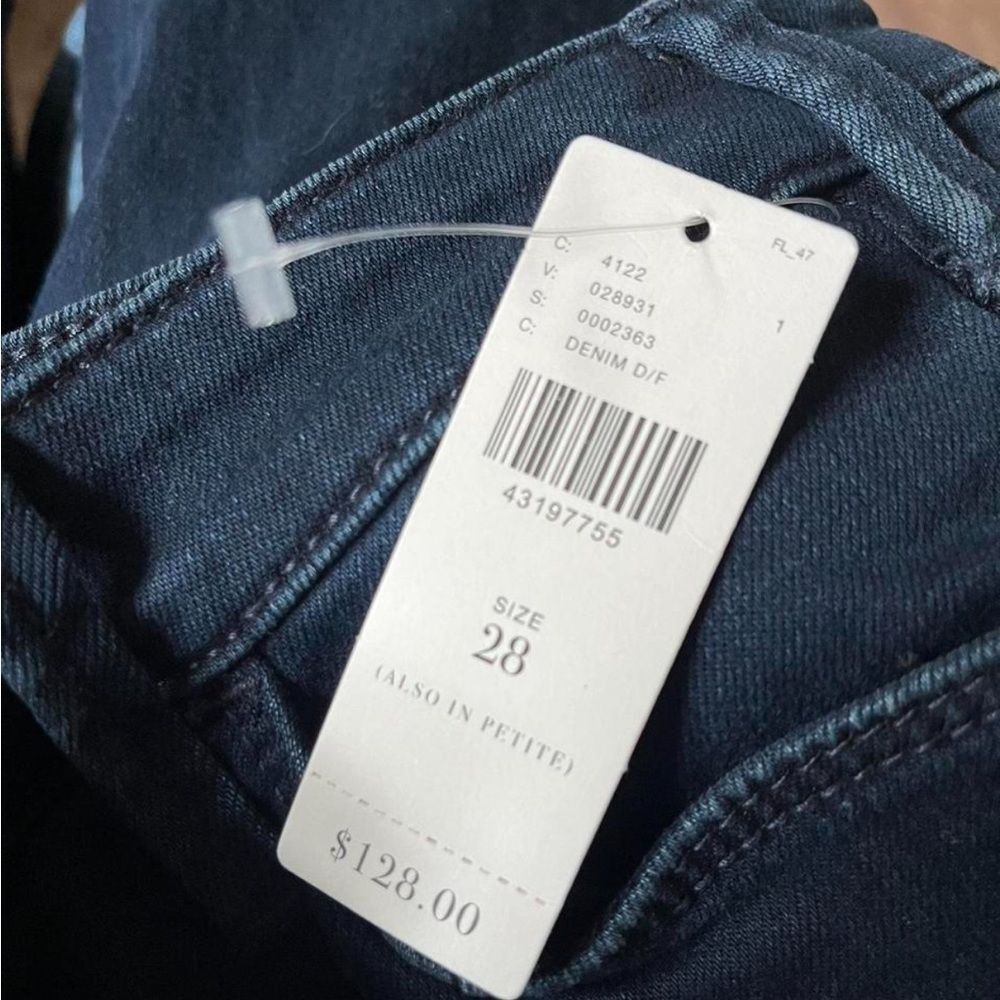 Anthropologie Dark Wash Straight-Leg Jeans - Picture 4 of 7